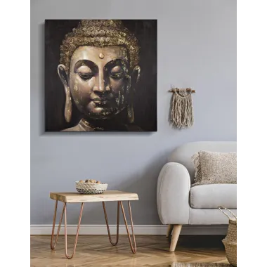 OBRAZ NA PŁÓTNIE BUDDA -B- 100X3X100 cm